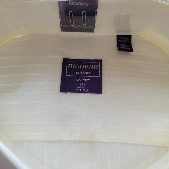 MODENA Cotton Big Man’s Shirt (Size: 34 – 35) - Picture 2 of 11